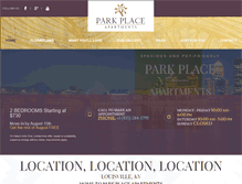 Tablet Screenshot of parkplacelouisville.com